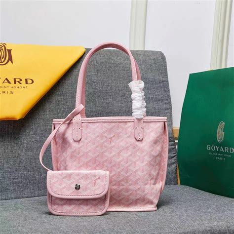 baby pink goyard bag|goyard anjou mini bag price.